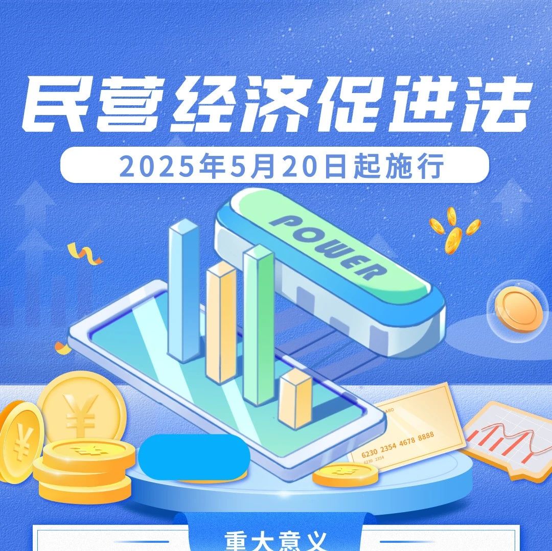 一图读懂|民营经济促进法5月20日起实施！